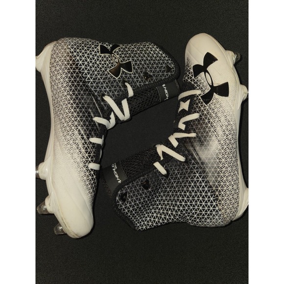 Under Armour Football Cleats Mens Size‎ 9 Highlight Select MC Black White - Picture 1 of 8
